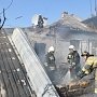 Севастопольские пожарные ликвидировали пожар в пристройке частного дома