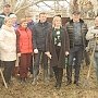 В селе Светлое Джанкойского района заложен парк к 75-й годовщине Великой Победы