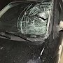 В Симферополе неизвестные разбили американский автомобиль