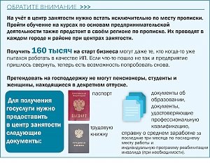 Как получить 160 тысяч рублей от государства на собственное дело