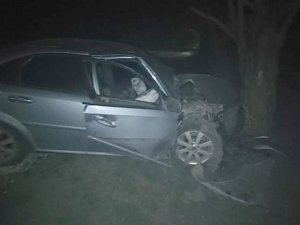 В Крыму водитель под кайфом влетел в дерево