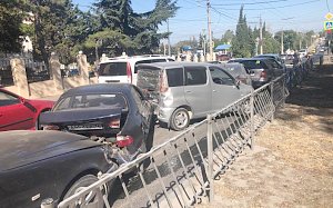 В Севастополе произошло дорожно-транспортное происшествие с участием шести автомобилей