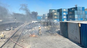 Пожар в порту Новороссийска ликвидирован