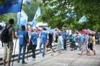 В Столице Крыма митинговали сторонники и противники закона о языках