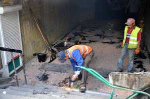 В Симферополе продолжается реконструкция подземных переходов