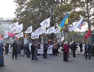 В Николаеве милиция не допустила столкновений «Свободы» и участников шествия в честь Дня русского единства