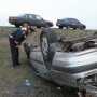 В Крыму водитель погиб в перевернувшейся иномарке
