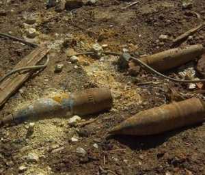 В поселке в Крыму откопали 17 снарядов времен войны