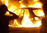 В Ялте сгорели рядом стоящие Ford и «шестерка»