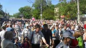 В Симферополе День Победы собрал больше людей, чем Первомай