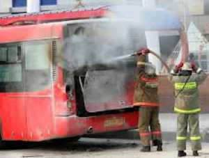 Симферопольский водитель справился с пожаром сам