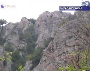 В районе горы Демерджи со скалы сняли туриста