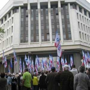 Под стенами парламента Крыма прошёл митинг против вступления Украины в Евросоюз