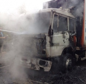 Грузовик с мебелью в Крыму мог сгореть из-за короткого замыкания