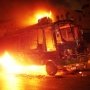 На стоянке в Столице Крыма сгорел автобус