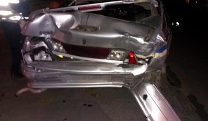 В Столице Крыма нетрезвый водитель «протаранил» автомобиль ГАИ
