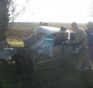 На востоке Крыма спасатели освободили водителя из разбитой машины