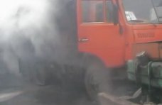 Вчера в Ялте горел «КАМАЗ»