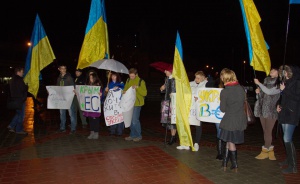 В Симферополе Евромайдан пытались разогнать работники прокуратуры