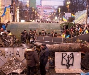 Участников Евромайдана обвинили в уничтожении деревьев в Киеве