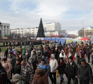 В Столице Крыма провели митинг против фашизма
