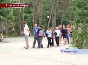 Чеченские дети прибыли на отдых в Крым