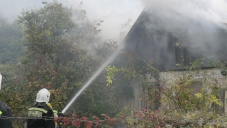 В Севастополе сгорел заброшенный дом