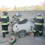 В Севастопольской пожарной части No3 прошли соревнования по ликвидации последствий дорожно-транспортного происшествия