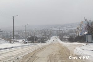 Сегодня в Керчи мороз — 11 градусов и снег