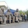 В Ялте открыли памятник Сталину, Черчилю и Рузвельту