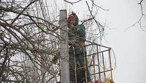 Штормовой ветер обесточил села в двух районах Крыма