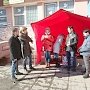 Пермский край. Комсомольцы организовали следующий пикет по сбору помощи для жителей и ополчения Донбасса