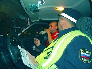 За три дня в Крыму задержали 70 пьяных водителей
