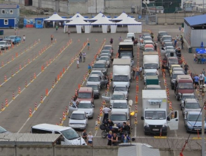 В очереди на переправу в Крым стоят 403 автомобиля