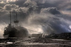 Керченская переправа остановила свою работу из-за погоды