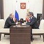 Президент РФ провел рабочую встречу с губернатором Севастополя