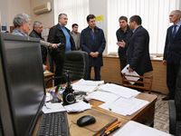 Александр Новак и Сергей Аксёнов посетили предприятие «Крымэнерго» и Симферопольский городской РЭС