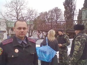 Казаки-пограничники обеспечивают работу связи в Севастополе