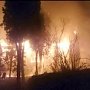 В Малореченском горело заброшенное здание школы