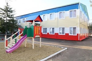 В пгт. Гвардейское открыт первый в Крыму модульный детский сад на 80 мест