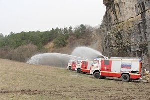 В Крыму началась масштабная тренировка по тушению крупного лесного пожара