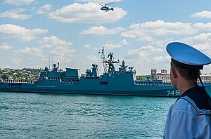 В родную гавань: Севастополь встретил новый фрегат «Адмирал Григорович»