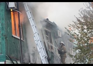 В Коктебеле горел деревянный жилой дом