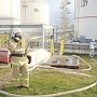 Крымские спасатели успешно ликвидировали условный пожар на нефтебазе