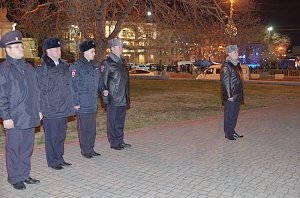 В Севастополе прошёл единый развод нарядов, заступивших на охрану общественного порядка