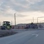 В Керчи ремонтируют дорогу в районе переправы