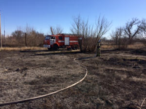 Крымские спасатели на выходных 13 раз тушили пожары