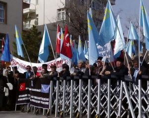 Турецкие меджлисовцы помитинговали у российского посольства