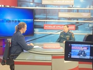 О пожарной охране в эфире телепередачи «Новый Крым»