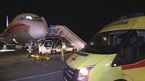 Спецборт МЧС России совершил санитарно-авиационную эвакуацию тяжелобольного ребенка из Крыма в г. Санкт-Петербург